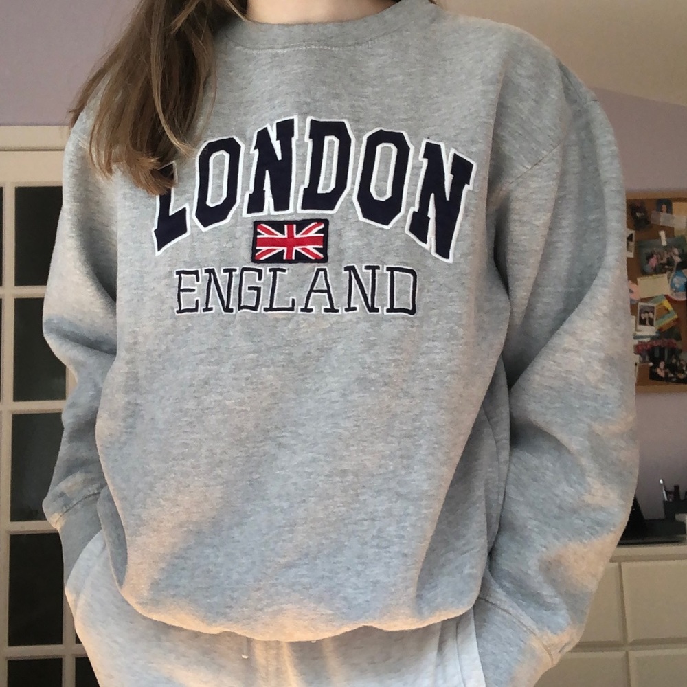 London England Crewneck Grey